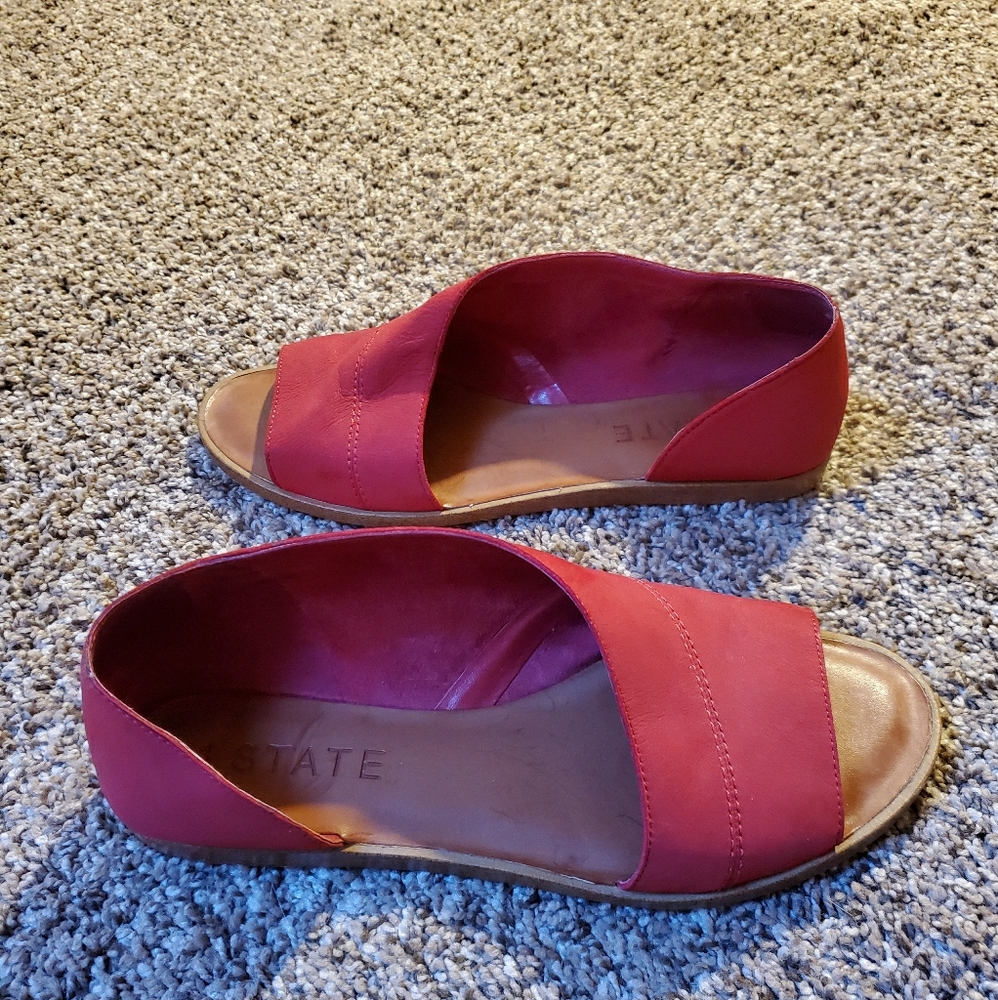 1. State Red Celvin Sandals - size 8